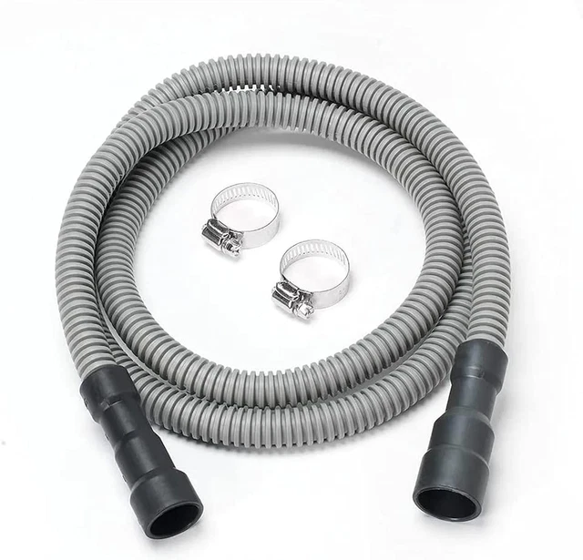 UNIVERSAL DISHWASHER DRAIN Hose 10 Foot Corrugated and Flexible