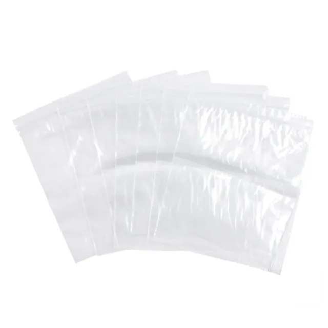 100pk Self Locking Plastic Bags 2mm Thick All Purpose Storage Bags (Many Sizes)