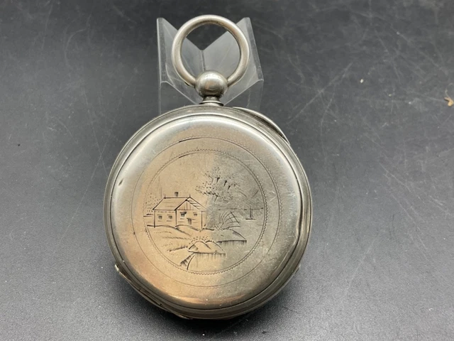 Bélière De Montre à Gousset – Argent – Ovale à Vis – Pièce Neuve Sans Étiquette