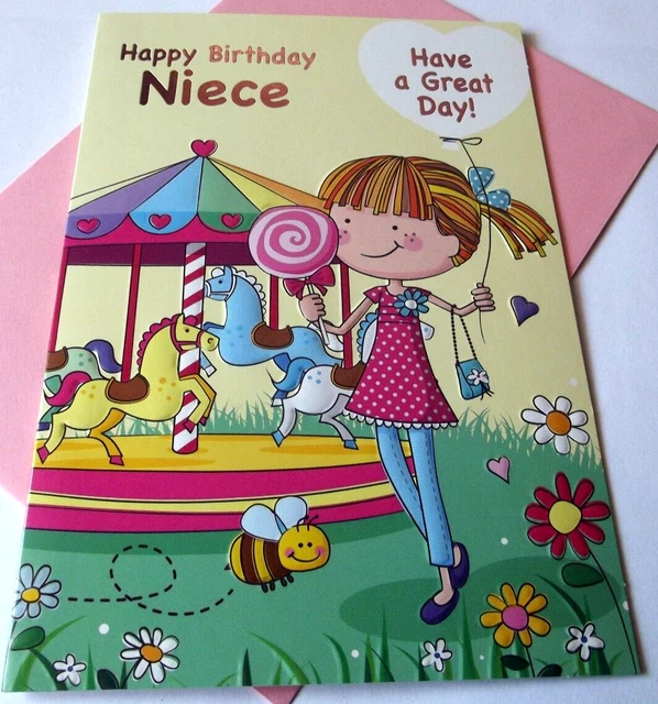 Carte d'anniversaire pour nièce avec poème – Cadeau incroyable pour nièce – Carte d'anniversaire pour nièce – Carte d'anniversaire pour nièce Carte d'anniversaire pour nièce avec poème – Cadeau incroyable pour nièce – Carte d'anniversaire pour nièce – Carte d'anniversaire pour nièce