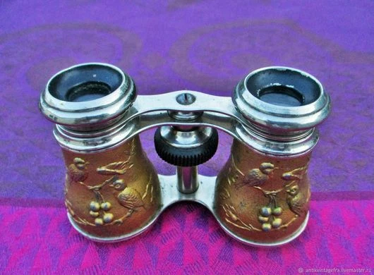 JUMELLES ANCIENNES EN laiton avec boîte en cuir lunette de visée en verre... EUR 77,76 - FR