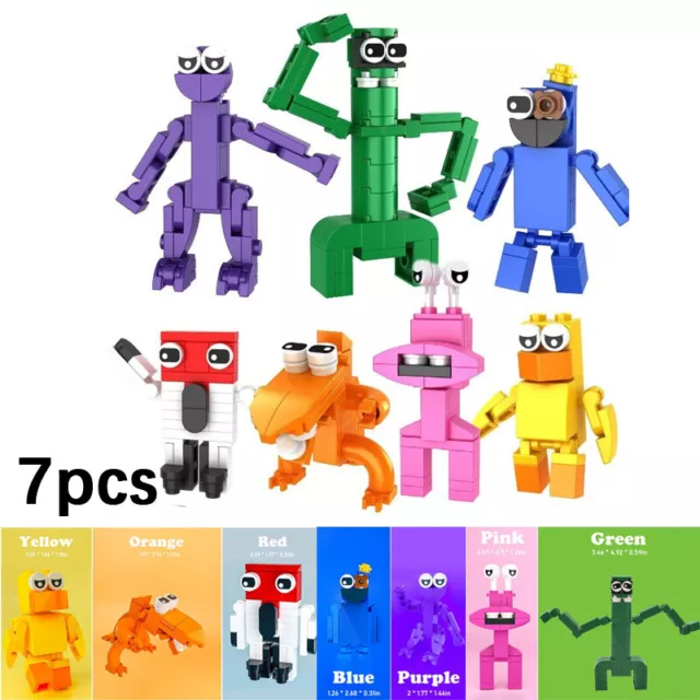 7pcs Roblox Rainbow Friends Building BLocks Set Mini Action