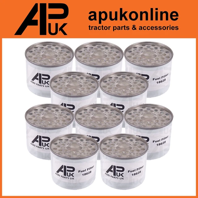 10x Fuel Filter Element for JCB 165 170 180 185 Skid Steer 926 930 940 Forklift