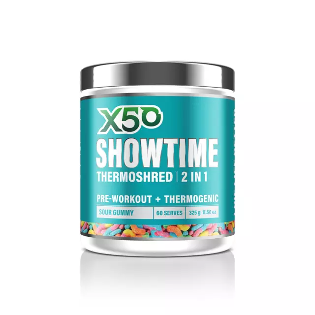 Tribeca Health X50 Showtime 60 Serves  Thermoshred Fat Burner Green Tea Oxy . 2