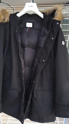 Blanco MANTEAU SERGE BLANCO  NOIR  COTON HUILE T L PEU PORTE 