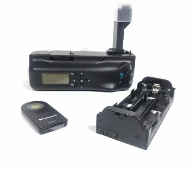 Polaroid Wireless LCD Display Performance Battery Grip for Canon Eos T2i,T3i,T4i