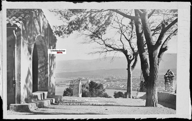 Plaque De Verre Photo Ancienne 9x14 Cm – Soorts-Hossegor, Terrasse – N&B (1900-1939)