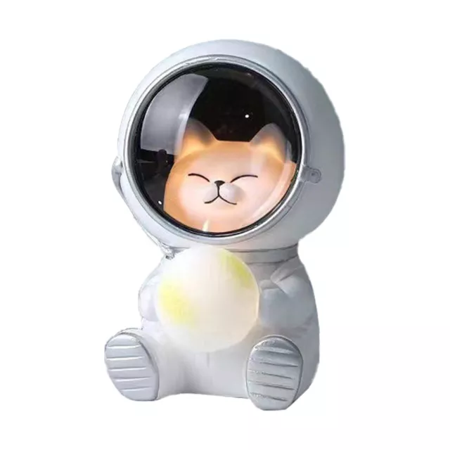 Lámpara de noche estrellada adorable regalo de cumpleaños mascota astronauta luz nocturna carga USB