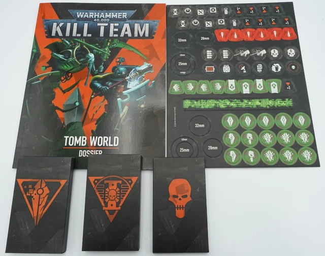 WARHAMMER 40K KILL Team Tomb World Dossier plus cards and tokens £41.99 ...