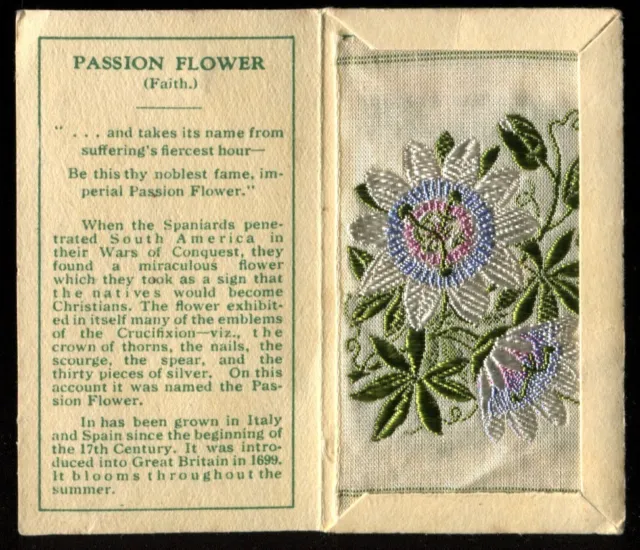 Kensitas Woven Silk Flowers,1934, Small,1st Series, Folder Type B, PASSION , #41