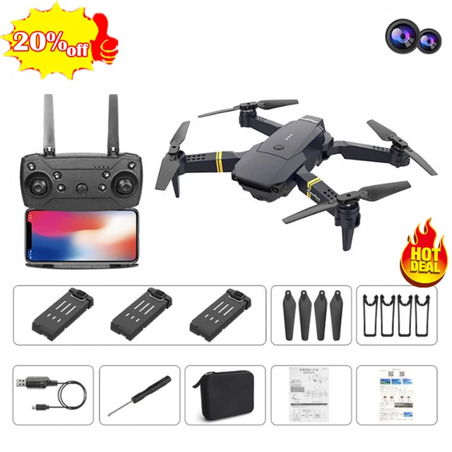 Drone X Pro WIFI FPV 4K HD Cámara 3 Baterías Plegable Selfie Cuadricóptero de radiocontrol NUEVO