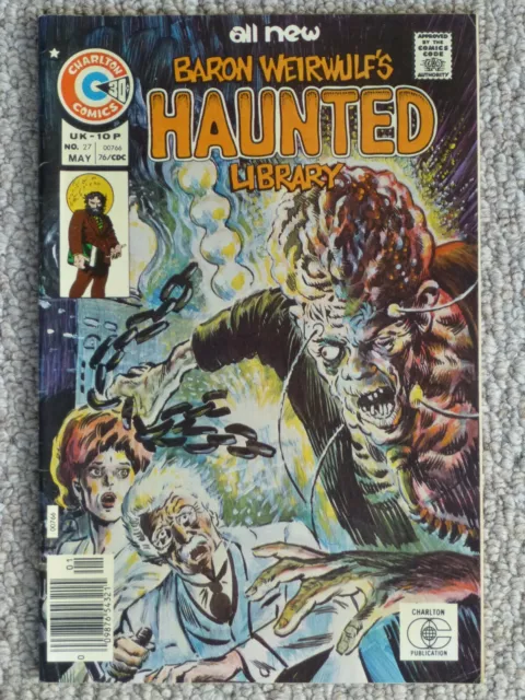 Charlton Comics Baron Weirwulf’s Haunted Library #27 – Very Good Condition