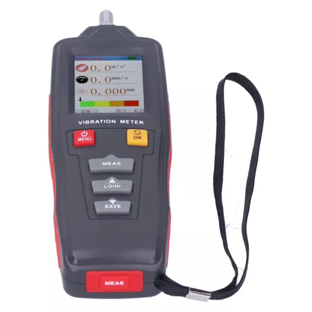 WT63B Portable Vibration Meter Color LCD Digital Vibration Analyzer Tester Kit