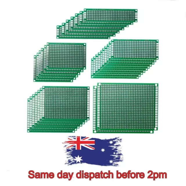 32Pcs 5 Sizes Copper Prototype PCB Board Universal Printed Circuit Breadboard