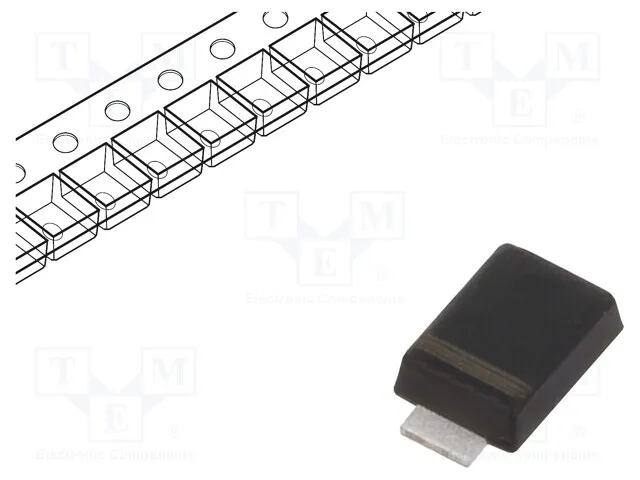 100V diode: rectifier diode Schottky SMD SMA flat 3A