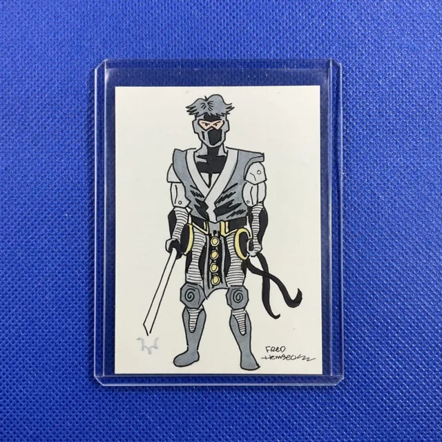 NINJAK by Fred Hembeck Original Art Sketch Trading Card Valiant Comics 2015