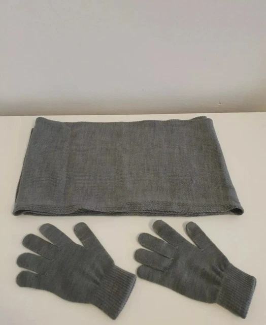 KIABI Sciarpa E Guanti Colore Grigio Taglia M