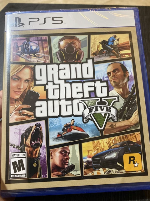 GRAND THEFT AUTO V GTA 5 - PS5 - Brand New | Factory Sealed Loose Disk ...
