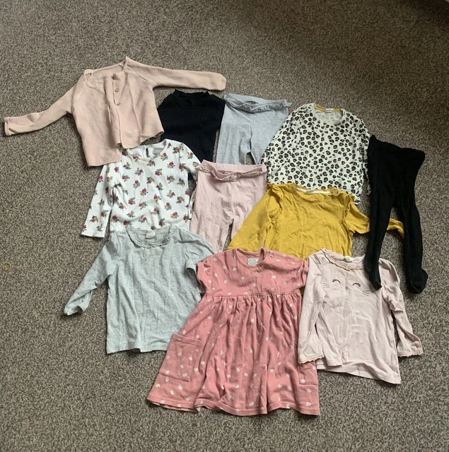 Pacchetto vestiti bambina 11 pezzi 9-12 mesi H&M George Primark