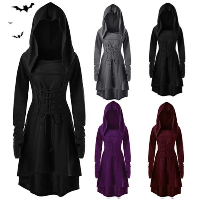 Cape De Cosplay Gothique Punk Pour Femmes Manteau De Costume De Sorcière D' F