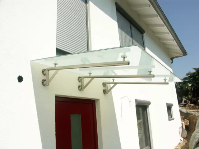 Edelstahl Vordachkonsole Vordach Träger Vordachhalter Türvordach für Glas Massiv
