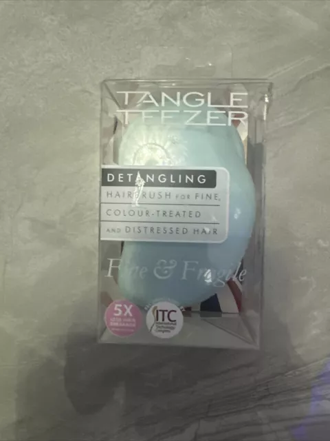 Tangle Teezer Detangling Hair Brush Hairbrush Fine & Fragile Distressed Mint