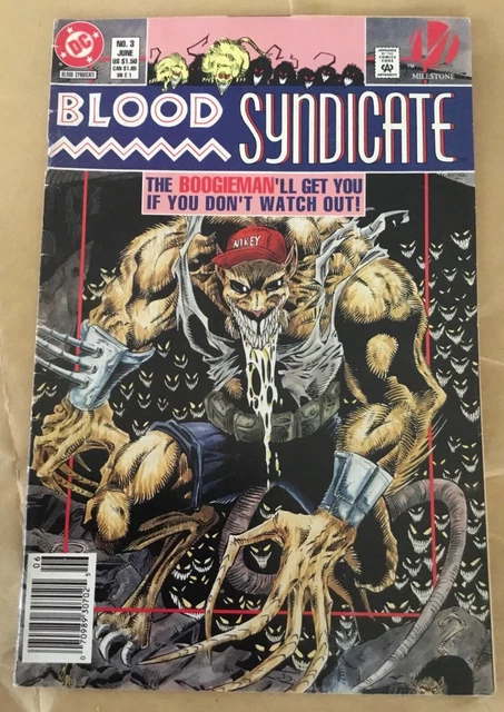 Blood Syndicate #3 comic book 1993 DC cult series super scifi horror Gustovich