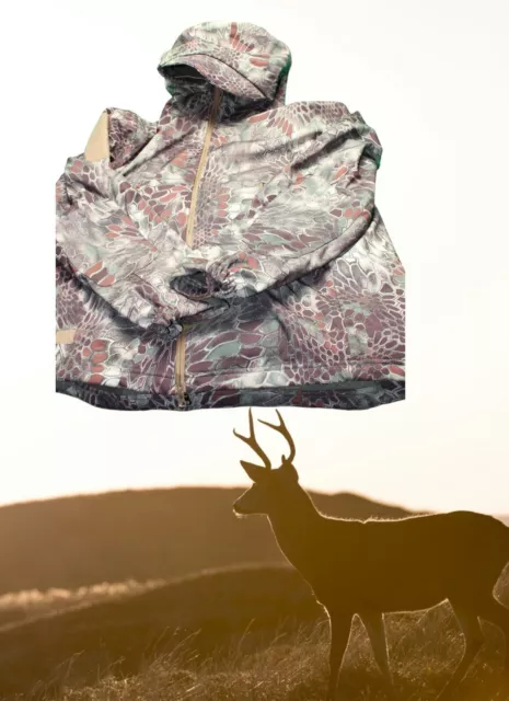 CAMO HUNTING CLOTHING Tactical Military Fleece Jacket deer turkey elk ...
