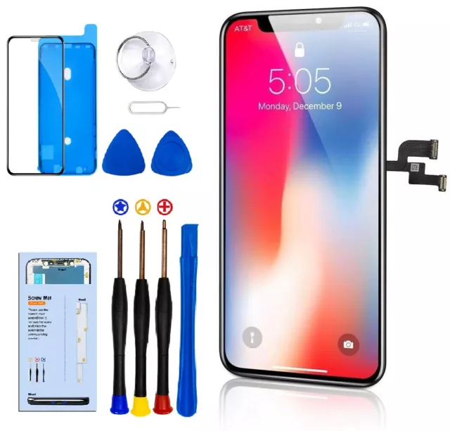 für iPhone X Display LCD HD Retina Screen vormontiert Bildschirm 3D Touch + kit