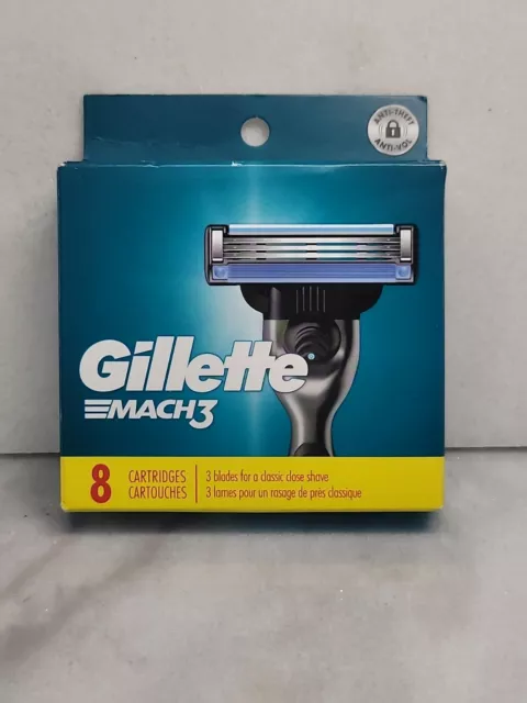 Gillette Mach3 8 cartuchos de hasta 8 meses de afeitado (91268162) nuevos sellados