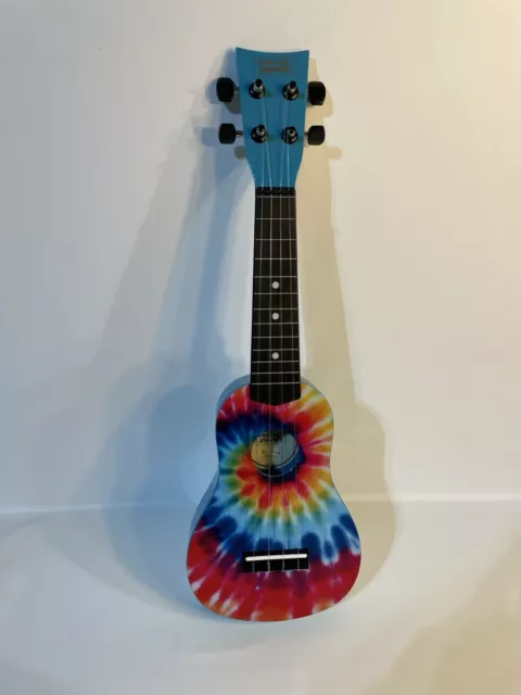 4 String Acoustic Guitar for Kids - First Act Discovery FG4024 tie dye woodstock