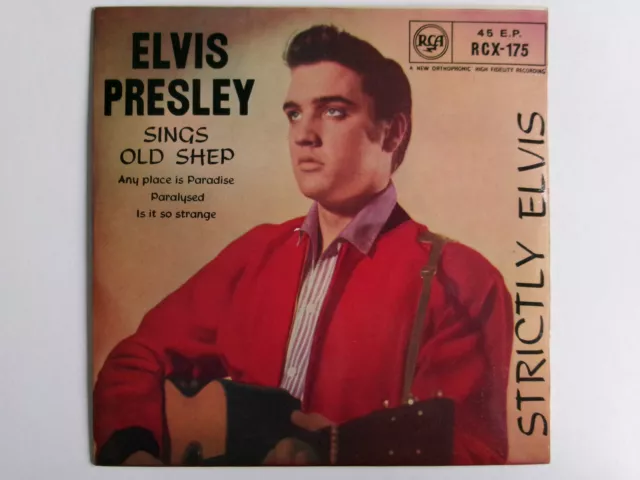 Elvis Presley Strictly Elvis Ep Old Shep Rca Rcx 175 Rock N Roll Ballad