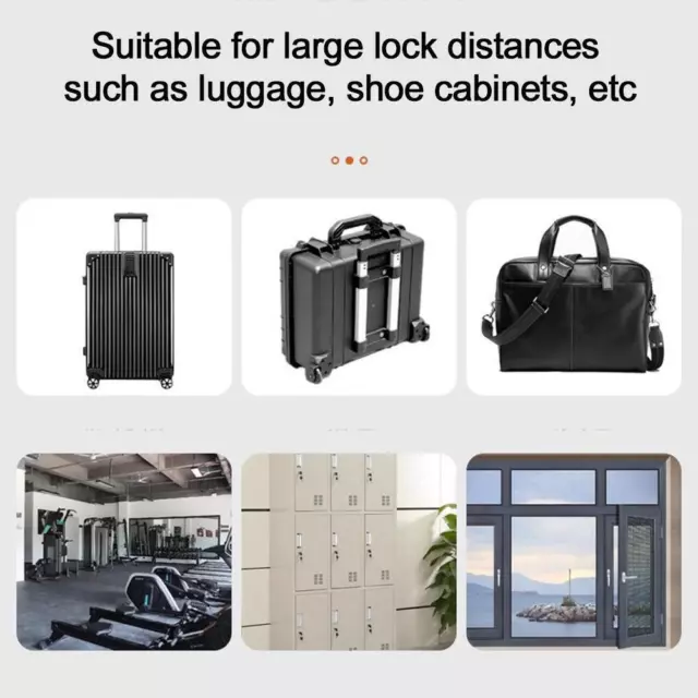 6/8/10 Digit Combination w/ Keys Travel Suitcase Luggage Padlock Lock Bag K J7I9 3