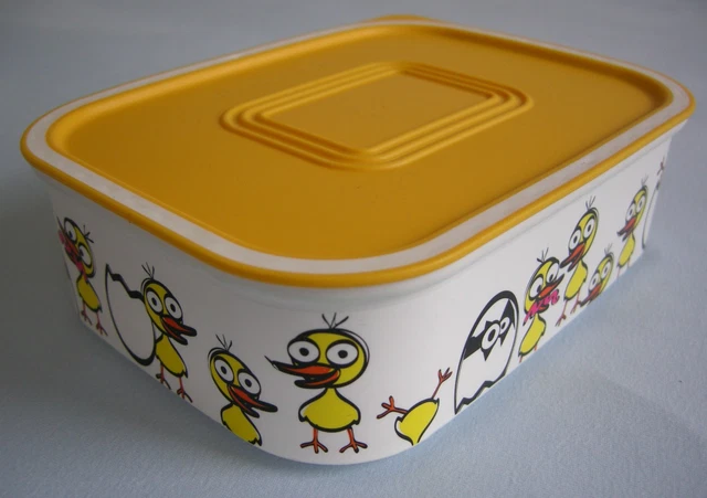 Tupperware Quadro Vorratsdose 1,3 L – Rot/weiss Mit Mohnblumen, Luftdicht, Spülmaschinengeeignet