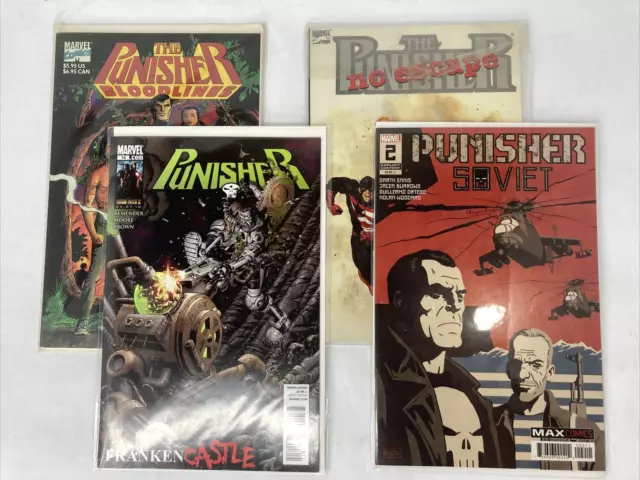 THE PUNISHER Comic Book Lot of 4 paperback Marvel Comics Bundle : Soviet,