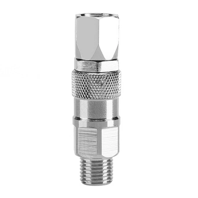 Práctico conector de accesorios giratorios de 1/4 de pulgada para el hogar de alta presión