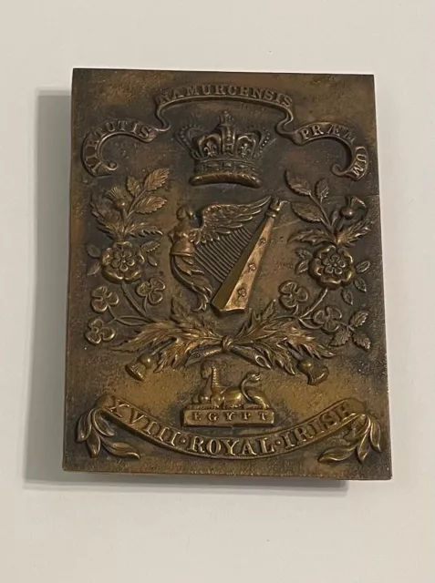 The 18th Royal Irish Regiment Military Cross Belt badge.
