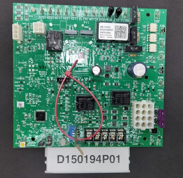 GOODMAN AMANA D160194P01 Furnace Control Circuit Board VB1293C