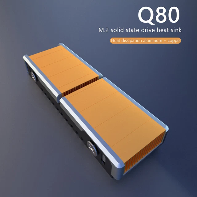 Q80 Computer JEYI Q80 NVME/NGFF M.2 SSD Radiator Heat Dissipation Cooling Heatsink ...