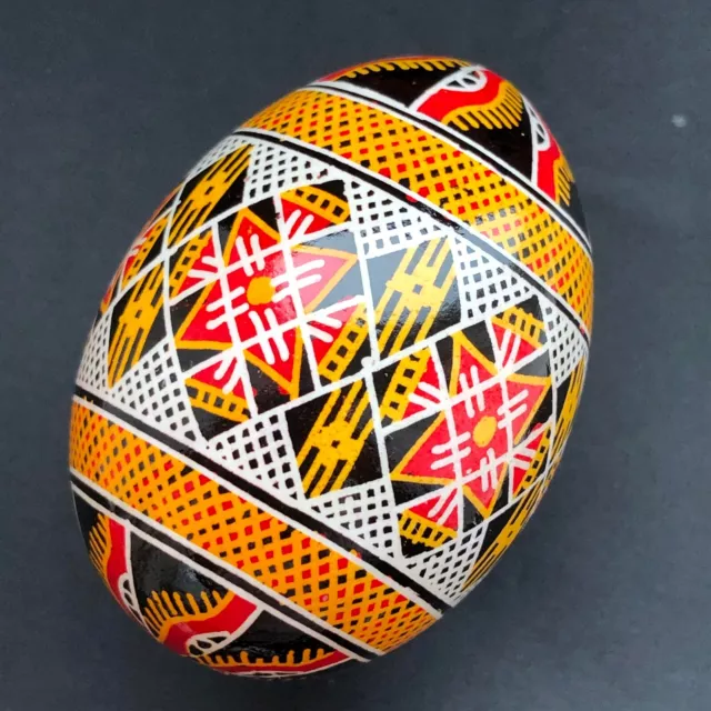 Real Ukrainian Pysanky.Chicken Hand Made Hutsul Pysanka. Easter Eggs.