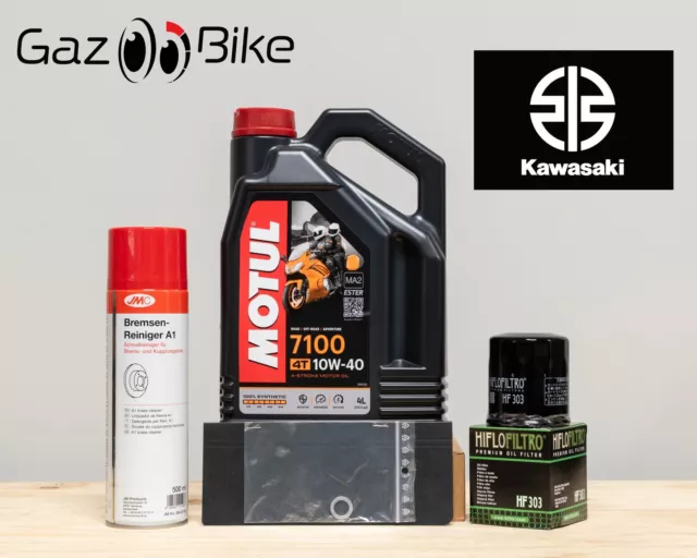 Kit Entretien Vidange Standard KAWASAKI KLE 500 de 1991 à 2004 MOTUL 7100 10W40