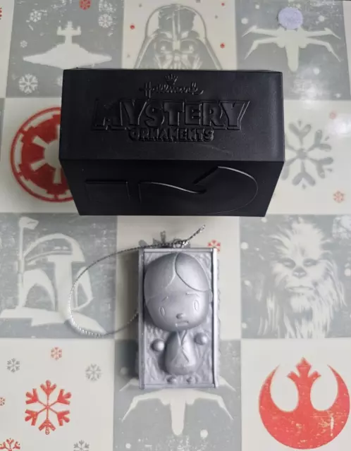 2023 Hallmark Mystery Ornaments Star Wars Ultra Rare Han Solo In Carbonite Xmas