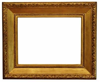 Italian 18th Century Carved Gold Leaf Casetta Picture Frame (11x15) (SKU 1972)