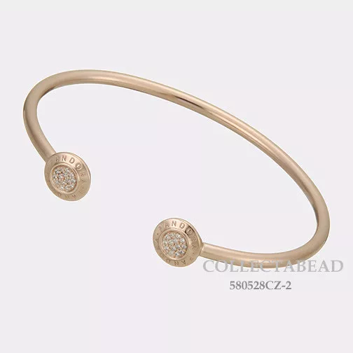 PANDORA Rose Gold 925 Signature I-D bangle Bracelet 569493C00 589493C00  599493C0