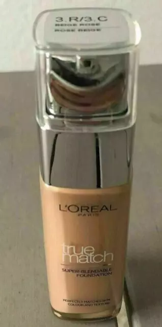 Loreal True Match Foundation Grundierung, 30ml - 3.R/3.C Rose Beige