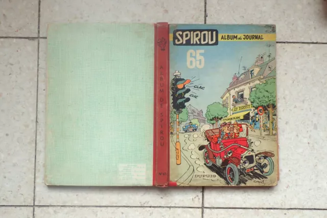 album recueil reliure  spirou 65 du le journal de  BE-TBE