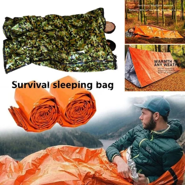 Thermal Waterproof Emergency Sleeping Bag Shelter Tent Outdoor Camping Survival