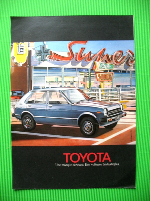 Toyota Starlet Press Release A Serious Car Brand Ad 1979