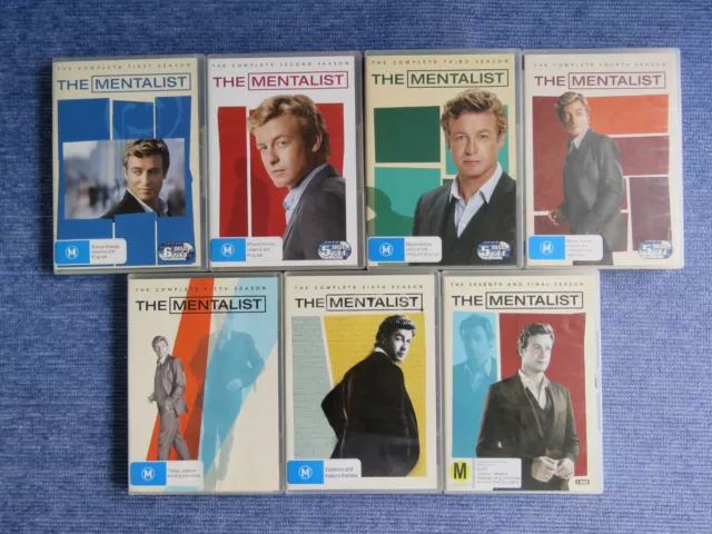 The Mentalist Complete Season 1 To 7 & Final Dvd Tv Robin Tunney Simon Baker 5 6