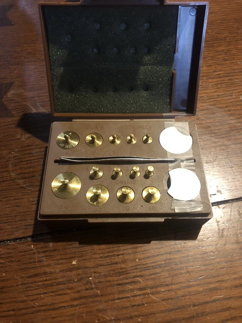 50g; 10mg Metric & Apothecary Weight Set